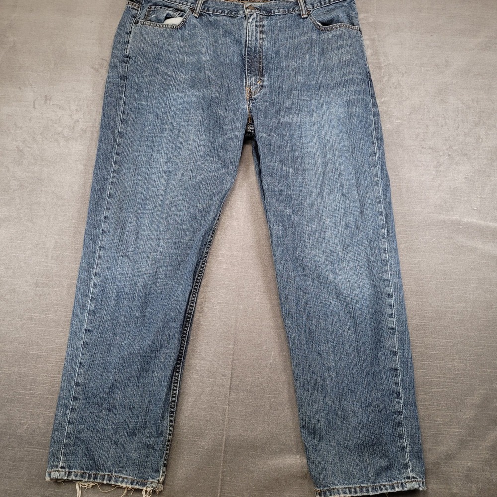 Levi's 550 Relaxed Fit Tapered Leg Blue Denim Jeans Mens Actual Sz 43x32